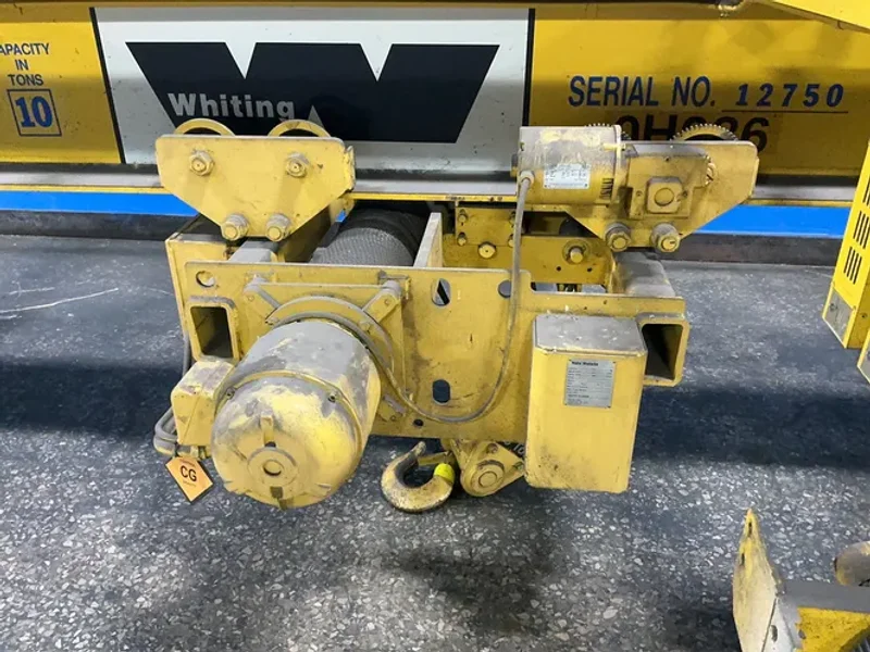 WHITING 10 TON BRIDGE CRANE