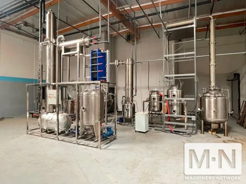 Full Extraction Line: Centrifugal Separator, Falling Film Evaporator, Spherical Vacuum Decompression Evaporator