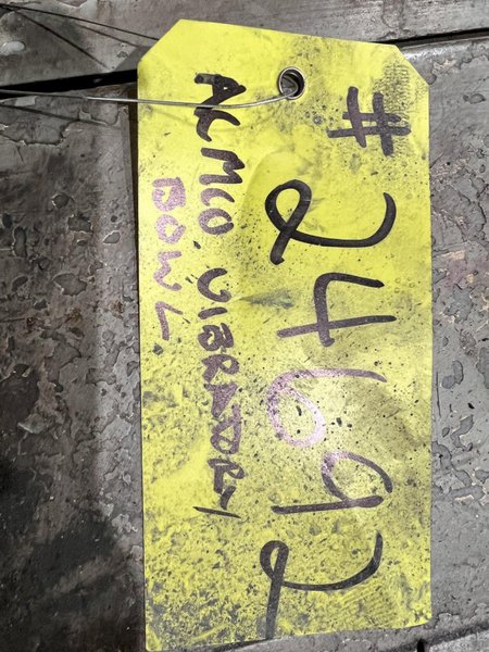 25 CU FT ALMCO MODEL #OR-25VLR VIBRATORY BOWL PARTS FINISHER: YOBRO #24692