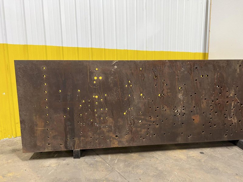 36" x 108" x 18" STEEL ANGLE PLATE: STOCK 16043