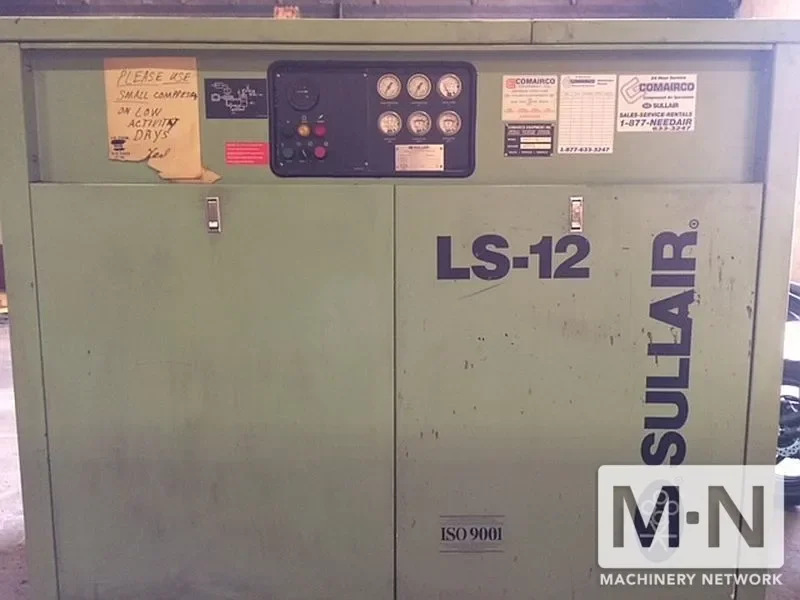 50 HP Sullair LS12-50 Rotary Screw Air Compressor