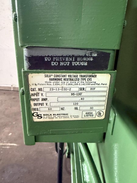 8,000 LB X 18" X .250" REGAL COIL CRADLE &amp; STRAIGHTENER. STOCK #1226924