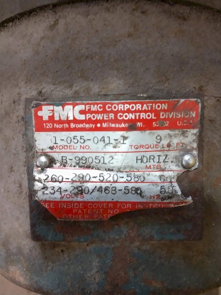 3 HP FALK MODEL 316E74-06A1 ALL-MOTOR MOTOREDUCER: STOCK #10827