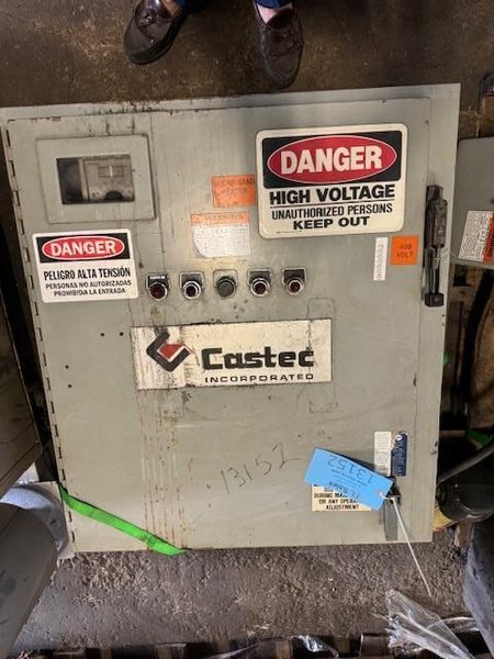 1993 Castec model 200-45-480 200# per minute sand heater s/n c-3lp005, rated at 45kw,