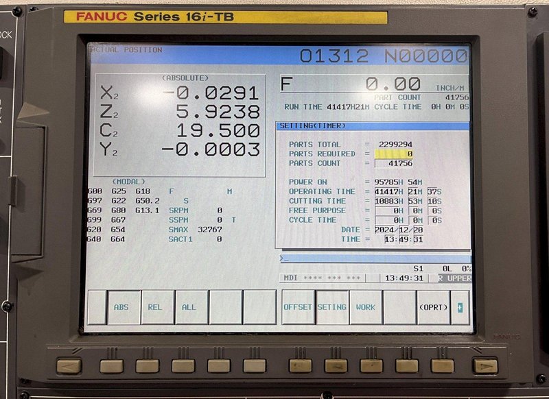 Nakamura-Tome WTS-150 Multi Axis CNC Turning Center – Lathe