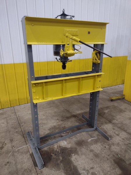 75 TON DAKE MODEL #75H HAND OPERATED HYDRAULIC H-FRAME SHOP PRESS: STOCK #23356