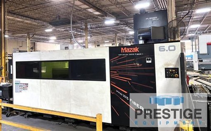 Mazak Optiplex 3015 Fiber III 6 KW CNC Laser Cutting System