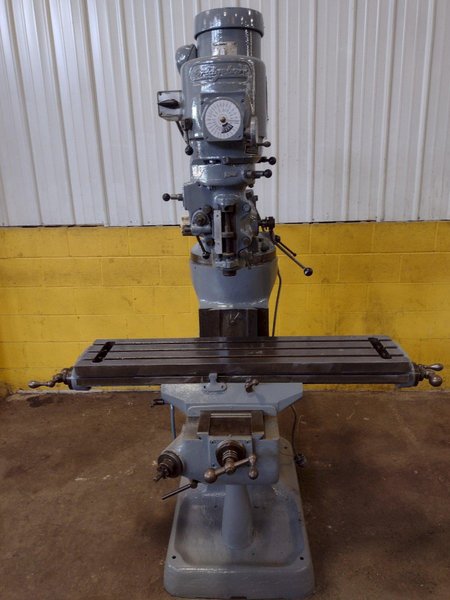 1.5 HP BRIDGEPORT RAM TYPE VERTICAL MILL: STOCK #18811