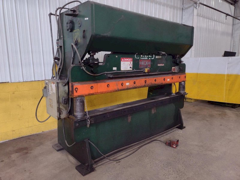 90 TON X 10' CHICAGO D&amp;K MODEL #810-L MECHANICAL BRAKE WITH AIR CLUTCH: STOCK 16343