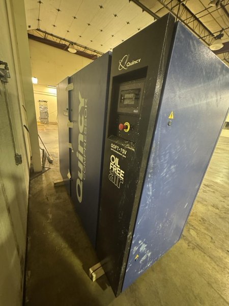 75 HP Quincy QOFT-75V Compressor w/ Parker Airtek Dryer, 2023 – 978 Hours