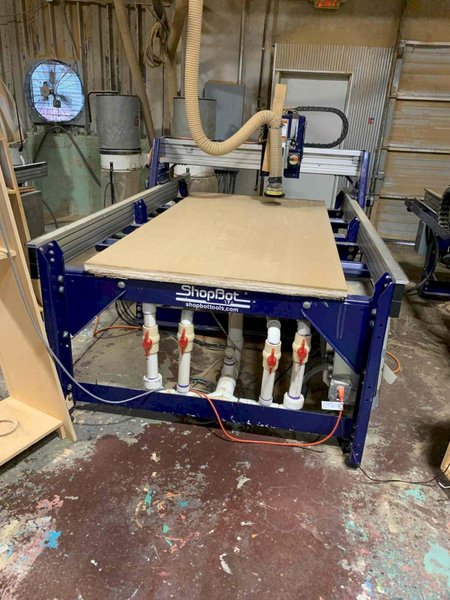4’x8′ ShopBot PRS ALPHA CNC Router, 2015- Dust Collector