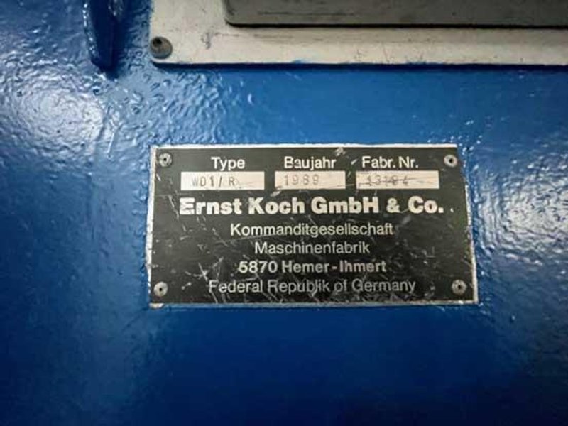 8 - 14mm KOCH MODEL WD 1 WIRE STRAIGHTEN &amp; CUT OFF MACHINE (14027)