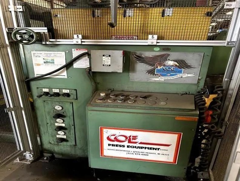 20,000 lbs. x 54 inch Coe Press Equipment Servo Coil Feed Line - Can be seen under power!