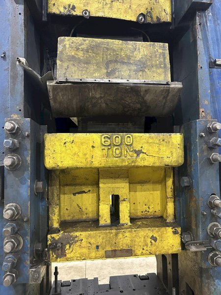 600 TON MINSTER MODEL #90-600 KNUCKLE JOINT PRESS, 4" STROKE: STOCK #22197
