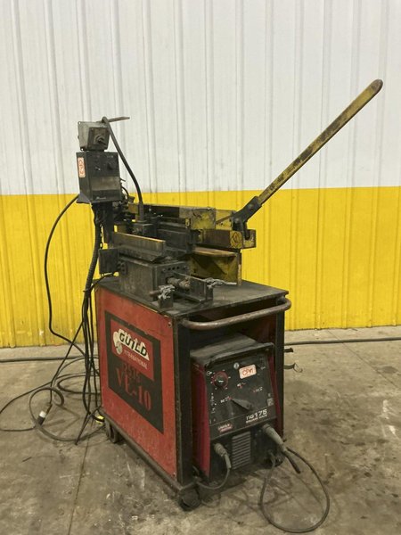 10" X .075" GUILD MODEL #VE-10 SHEAR END WELDER WTH LINCOLN TIG175 WELDER: YOBRO #24859