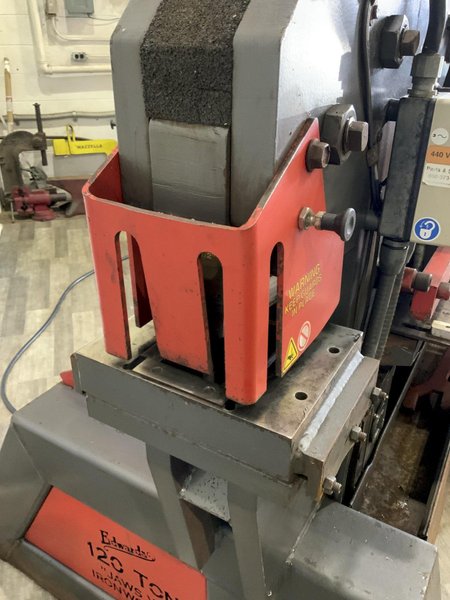 120 TON EDWARDS MODEL 120T HYDRAULIC IRONWORKER: STOCK #81412