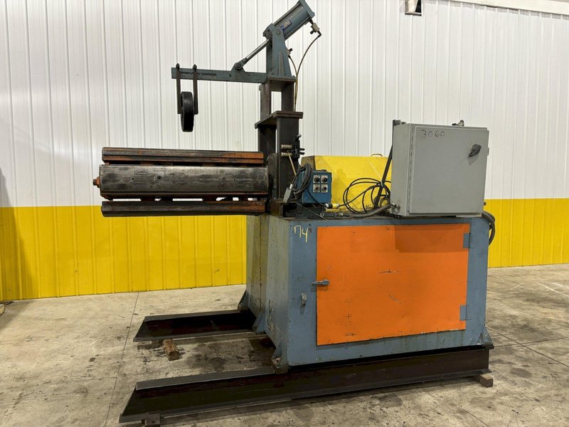 20,000 LBS X 46&quot; ROWE MOTORIZED COIL REEL UNCOILER: STOCK #21269