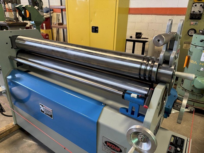 4' x 7/32" WDM Initial Pinch Bending Roll  310-5-48, 5" Diameter Rolls, DRO, New, In Stock