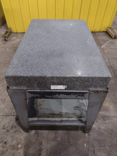 48" X 30" X 6" BLACK PLATCO GRANITE SURFACE PLATE TABLE : YOBRO 25960