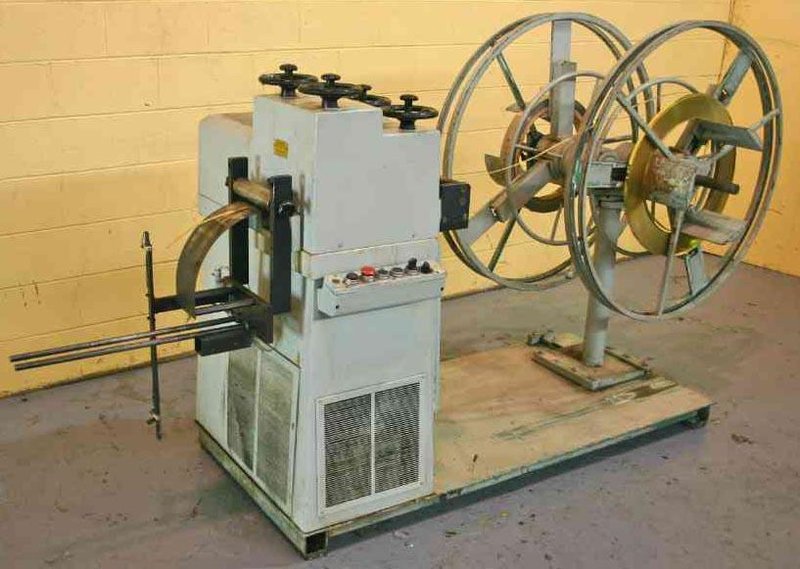 5-1/2' X 19 ROLL BRUDERER STRAIGHTENER &amp; COIL REEL: STK #19775