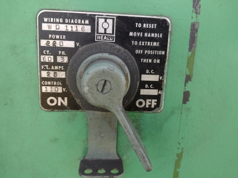 16&quot; HEALD MODEL #271 HYDRAULIC TOOLROOM INTERNAL ID GRINDER: YOBRO #24522