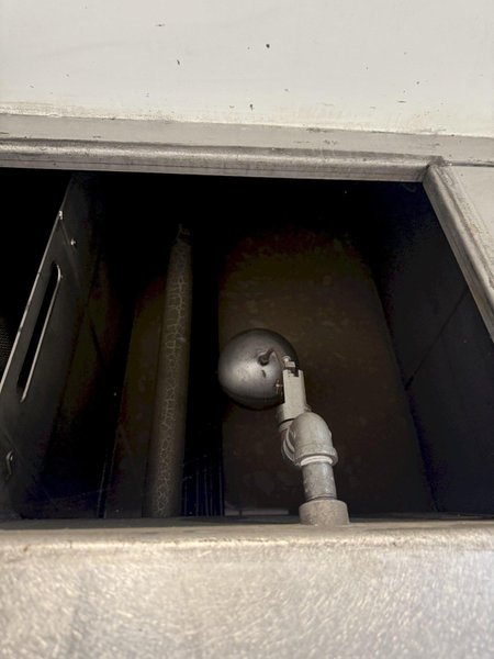 9" X 192" RANSOHOFF LEANVEYOR FOUR STAGE (WASH/RINSE/RINSE/BLOW OFF) WASHER. STOCK # 1113425.