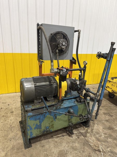 15 HP HYDRAULIC POWER UNIT INCLUDING TANK AND CHILLER : YOBRO #25414