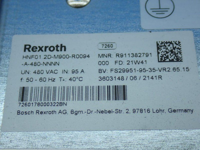 REXROTH POWER LINE FILTER.  -  R911382791