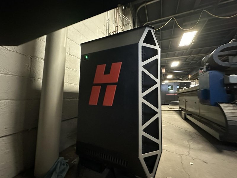 5′ x 10′ AKS Accu-Kut CNC Hypertherm XPR 300 Plasma Table, 2010 – Rebuilt in 2018, Dust Collector