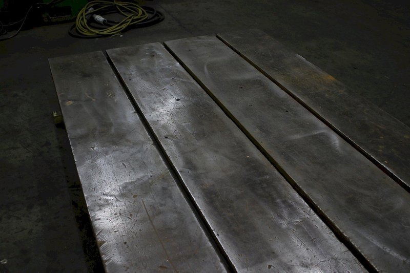 5&#039; X 12&#039; GIDDING &amp; LEWIS T SLOTTED FLOOR PLATE: STOCK #74797