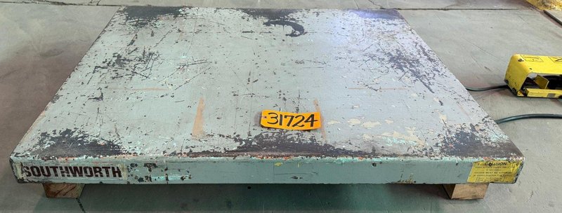 4000 Lb. Southworth Hydraulic Lift Table,  42" x 48" Platform, 7" Lowered, 42" Raised, 1 Phase