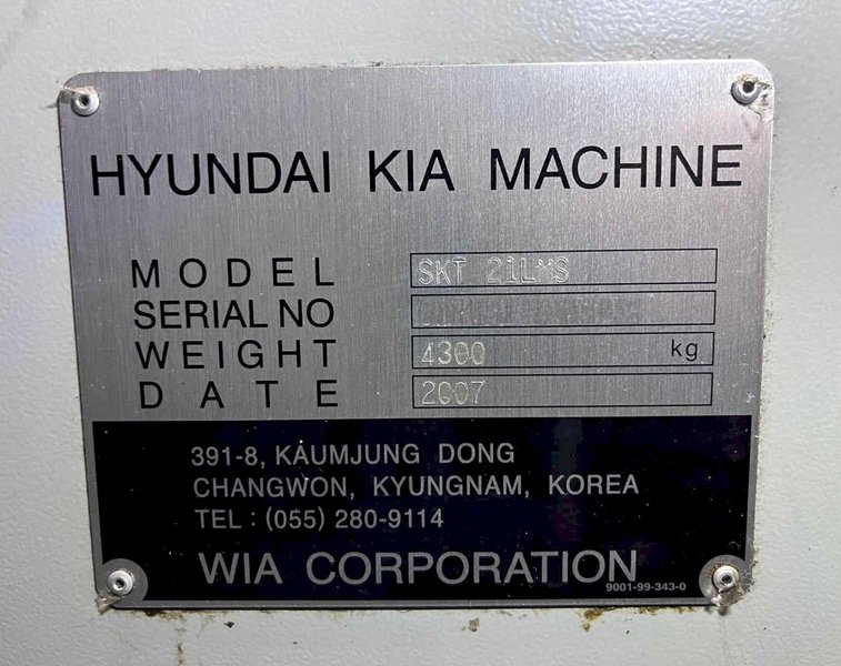 Hyundai Kia SKT-21LMS CNC Lathe – C Axis Live Tool Sub Spindle