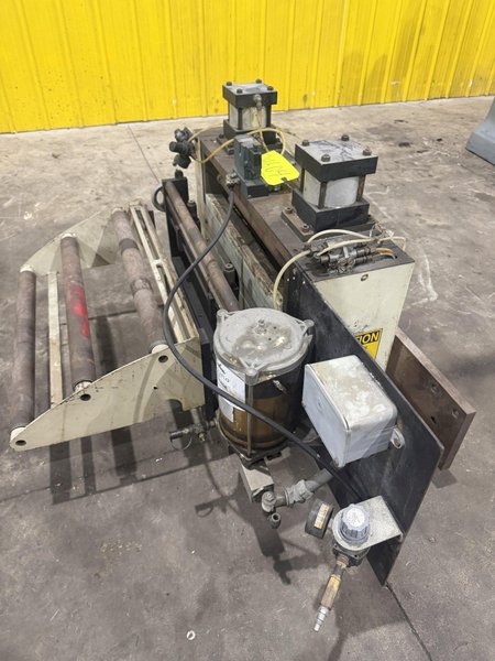 6,500 LB X 24" X .187" CWP COIL FEED LINE; DOUBLE END REEL, STRAIGHTENER, SERVO FEED: YOBRO #24604
