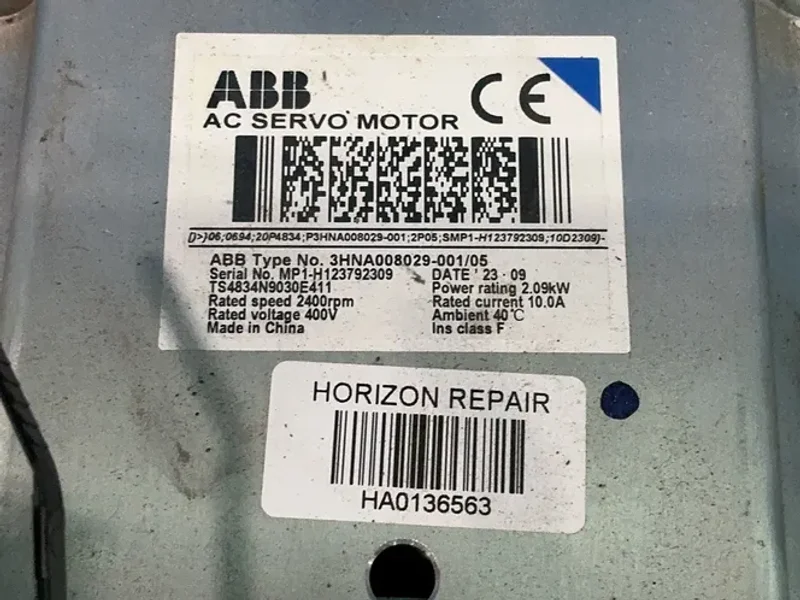 ABB Ac Servo Motor - 3hna008029-001 / Ts4834n9030e411