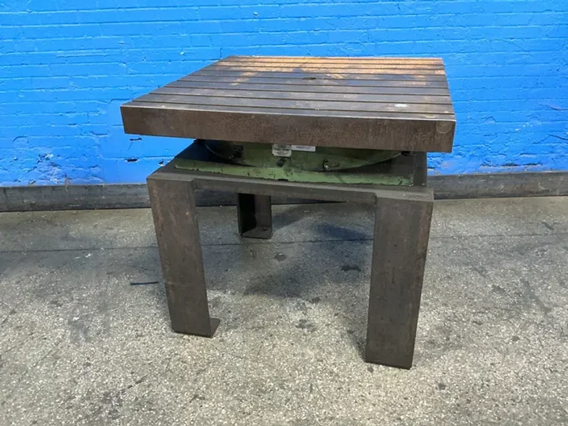 SYKES &amp; DYSON 36”X36” TABLE AIR LIFT ROTARY TABLE