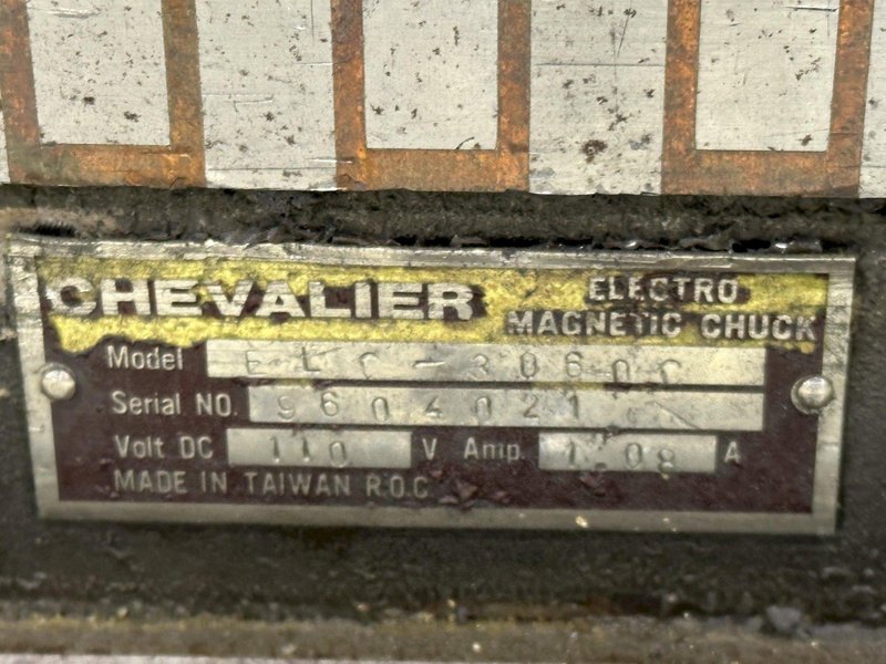 12&quot; X 24&quot; CHEVALIER MODEL #FSG-3A1224H 3 AXIS AUTOMATIC HORIZONTAL SURFACE GRINDER: STOCK #19824