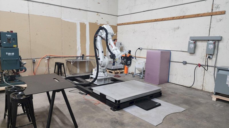 ABB IRB 4600L Robot Cell w/ MDPE‑10 Pellet Extruder, 2025 – Large Format Additive Manufacturing