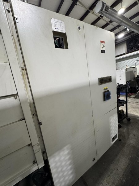 Samsung SL40/1500 CNC lathe, 2012 – RIP Steady Rest, 4.6″ Spindle Bore, Fanuc 0i-TD Control