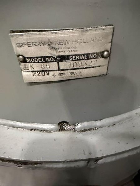 New Holland Model K89 Spin Dryer