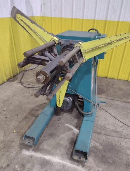 4,000 LB X 16" DURANT MODEL #MD-401-M MOTORIZED UNCOILER COIL REEL. STOCK # 0540326