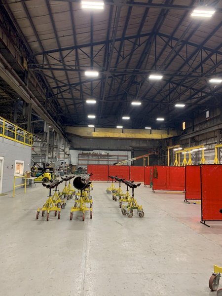 40/10 TON X 76&#039; 6&quot; P&amp;H D-20 OVERHEAD BRIDGE CRANE. STOCK # 0314723.