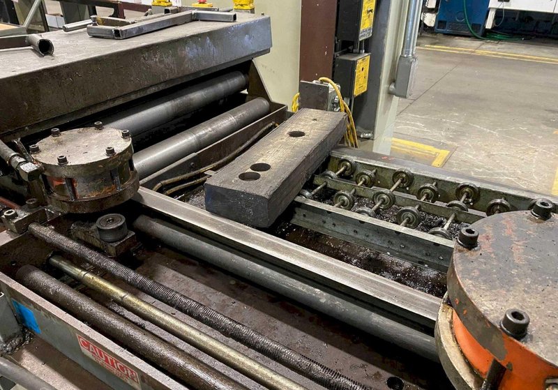 6,000 LB X 32" AMERICAN STEEL LINE COIL FEED LINE. STOCK # 0952623.