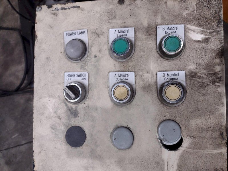 10,000 LBS FMS (FREEDOM MILL SYSTEMS) MODEL #UCD-550 DOUBLE END UNCOILER / COIL REEL: YOBRO #24900