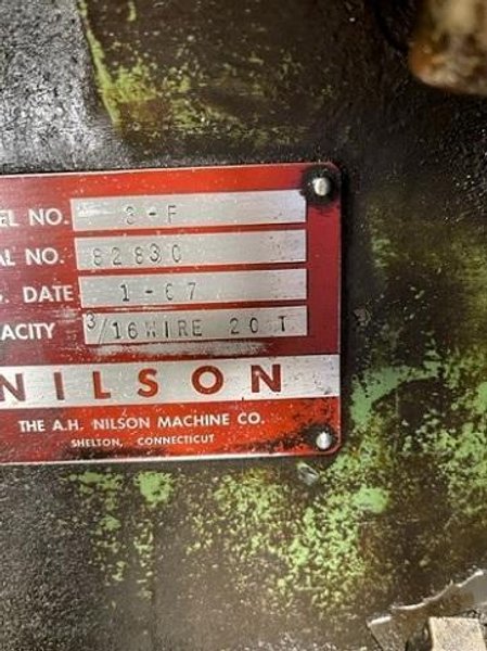 NILSON 3/16&quot; MODEL 3F 4-SLIDE MACHINE