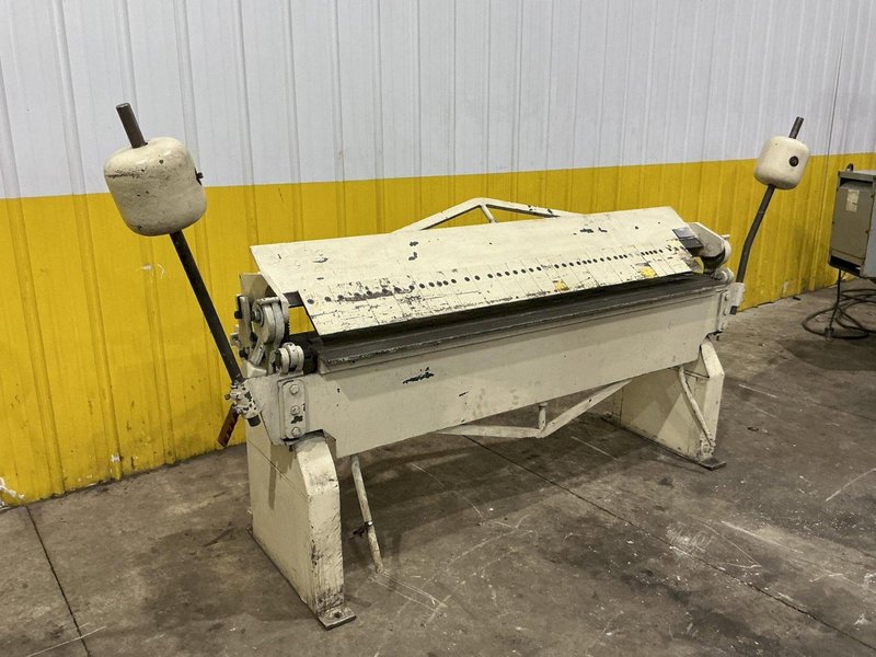 72" X 12 GAUGE NATIONAL MODEL #U7212 MANUAL BOX &amp; PAN FINGER BRAKE: YOBRO #25672