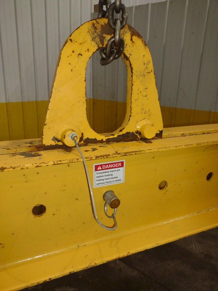 10,000 LBS X 128" X 10" CALDWELL MODEL #17-5-10 SPREADER BAR: YOBRO #24576