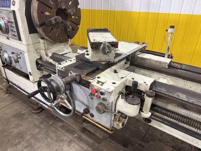 32" X 60" BIRMINGHAM MODEL #DL3260 GAP BED ENGINE LATHE, 2006, 5" HOLE : YOBRO #25340