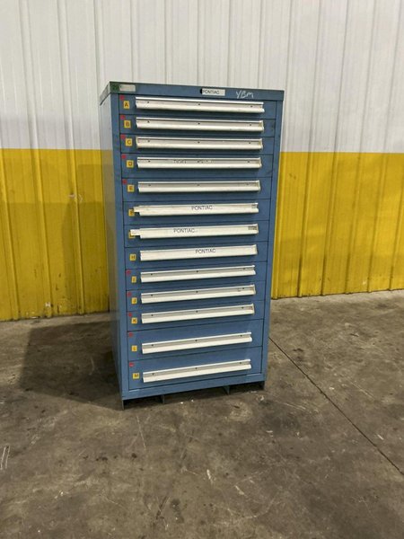 13 DRAWER x 30" x 28" x 59" HIGH LYON TOOL STORAGE CABINET: YOBRO #25395