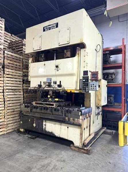 275 TON STAMTEC G2-250 GAP FRAME STAMPING PRESS. STOCK # 0983926