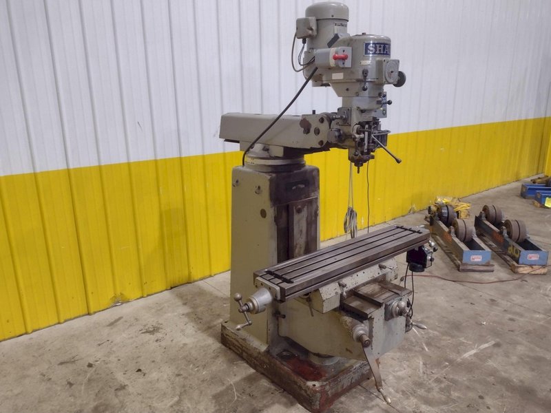 3 HP SHARP VERTICAL RAM TYPE KNEE MILL DRO &amp; POWER FEED : YOBRO #25318